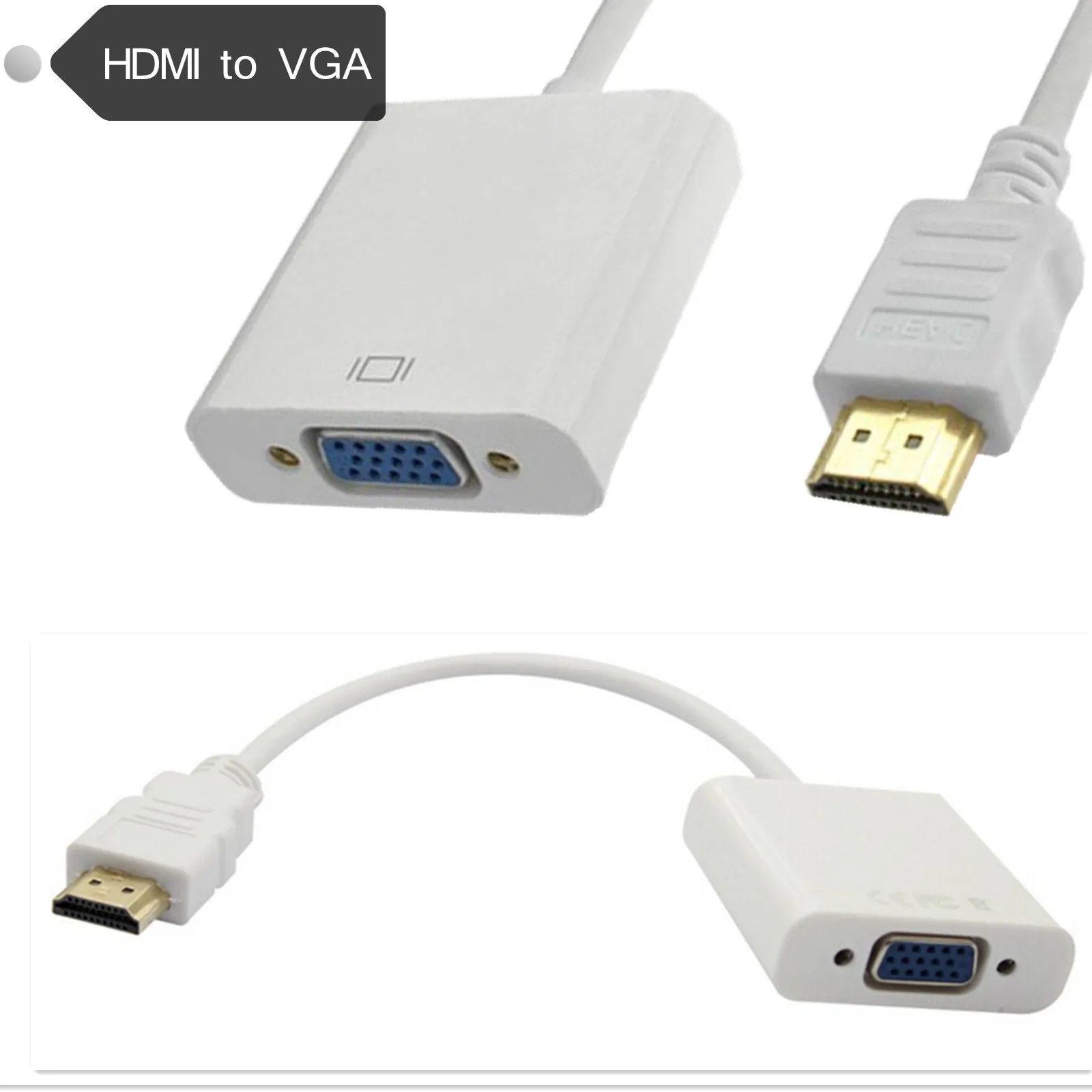 HD turn vga line with audio HD line converter connector