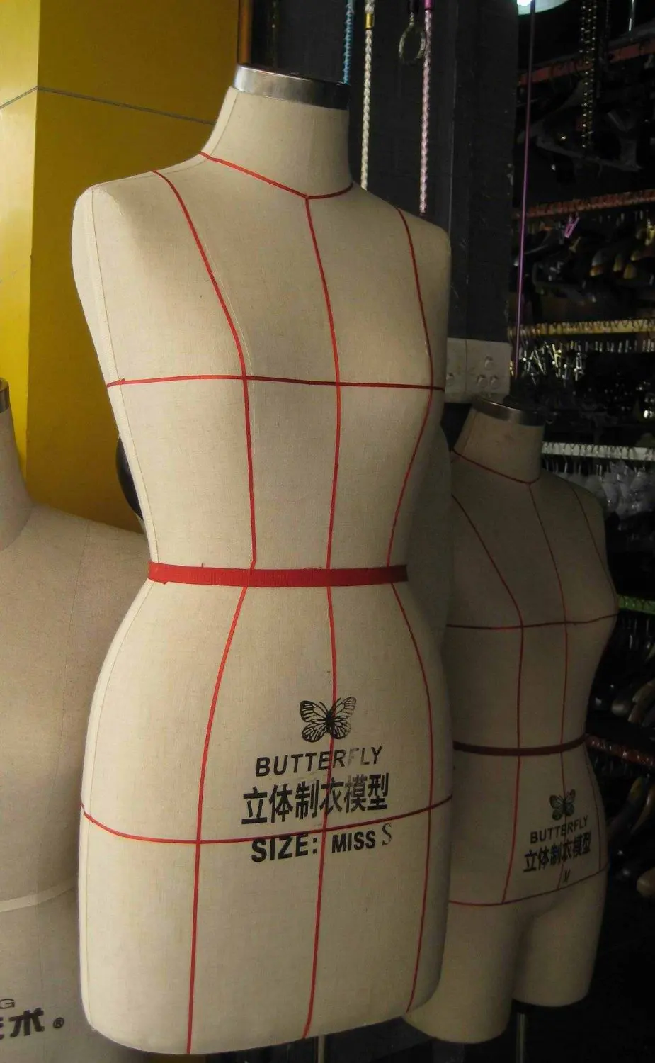 half body fabric cover dummy Professional Dress Form for Sewing/draping