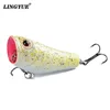 1pcs Carp Fishing Lures 5cm/8g Topwater Popper Fishing Bait Artifical 5 Colors Available High Quality Wobblers Fishing Tackle ► Photo 2/6