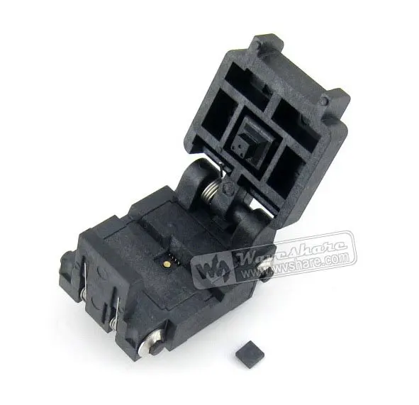 08QN65T33030 QFN8 MLP8 MLF8 QFN Plastronics IC Test Socket Programming Adapter  2 Sides 3*3mm 0.65mm Pitch