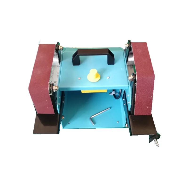 

Electric Multifunctional Belt Sander Machine Double Head Belt Grinder electrodeless speed range switch
