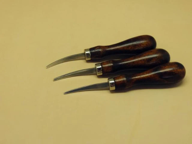 Инструмент для рукоделия из нержавеющей стали 316L с деревянной ручкой 0,8 мм, 1,0 мм, 1,2 мм