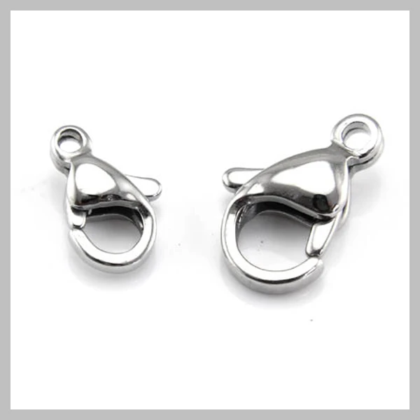 

Top Quality 316L Stainless steel claw clasp, Many sizes available, Lobster clasps, Jewelry DIY, SCA