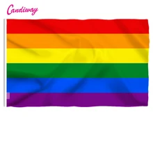 Lgbt bandeira de arco-íris, bandeira padrão de poliéster para orgulho gay, novidade de 90cm x 60cm, 3*2 pés área interna externa