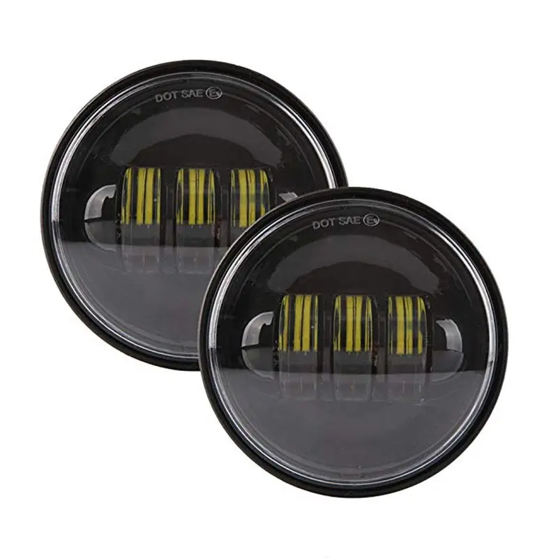 4.5 Inch LED Passing Lights 4-12 Driving Fog lights Auxiliary Spot Lights For Electra Glide Road King Ultra Classic 未标题-2