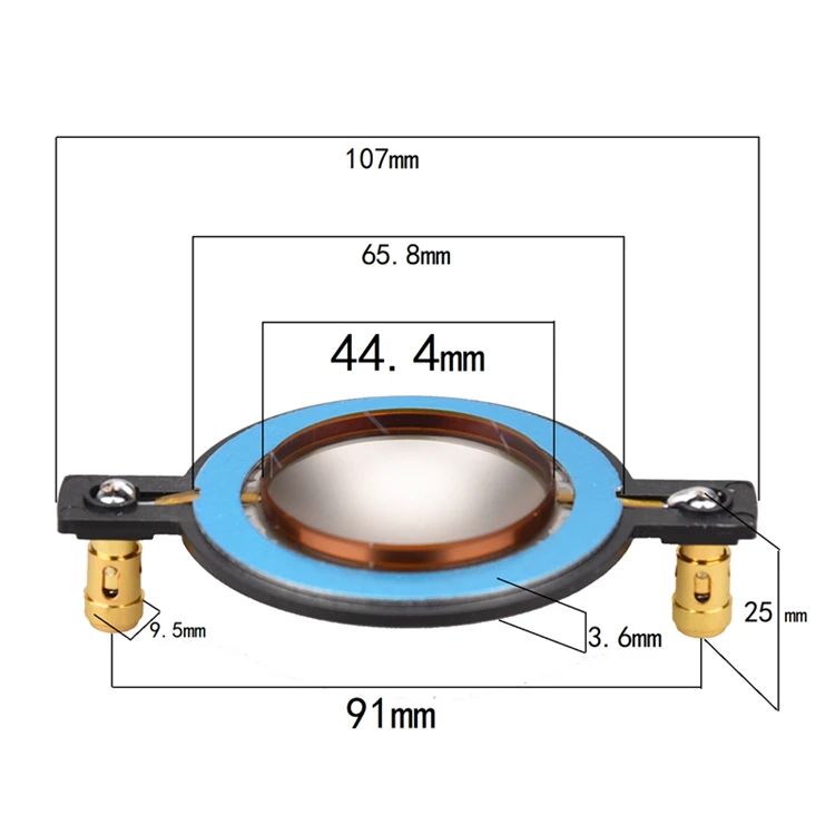 HIFIDIY LIVE 34,5 38 44,5 51,5 72 74 ядро твитеры звуковая катушка мембрана титановая пленка ВЧ динамик ремонт аксессуары diy запчасти - Цвет: 44.5