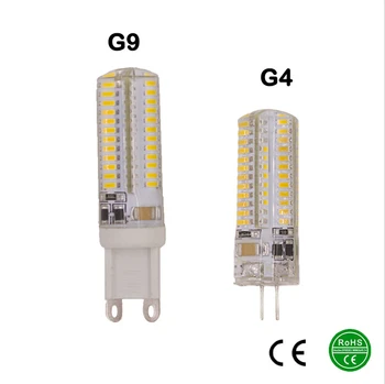 

4pcs G9 G4 LED Lamp 48/96 LED 9W 10W Corn Bulb 360 degree Chandelier Lamp Bulb LED Spotlight Warm Cold White