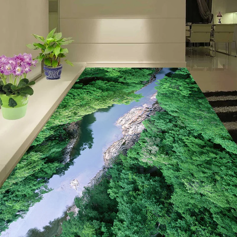 3D фотообои на заказ ПВХ водонепроницаемые самоклеящиеся обои для каньона леса