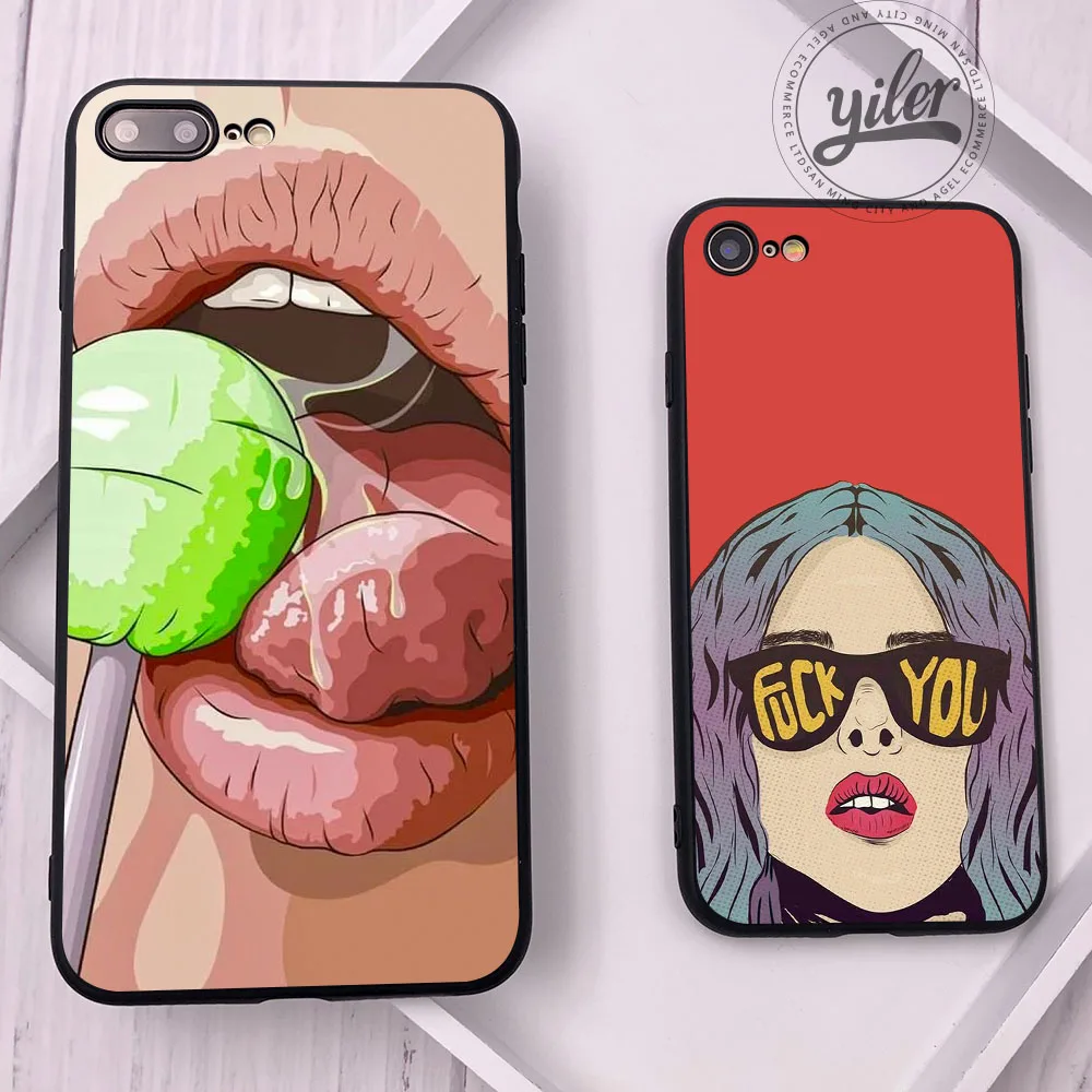 

Sexy woman Lips Case for iPhone 7 8 Plus case XS Max Shell for iPhone 5 5S SE 6S 8 Plus Cases For iPhone XR 6 7 8 Plus X XS Max
