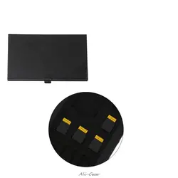 Моноlayer алюминий сплав 1 SD + 8 TF Micro SD Держатель для карт протектор Коробка Для Хранения Чехол черный