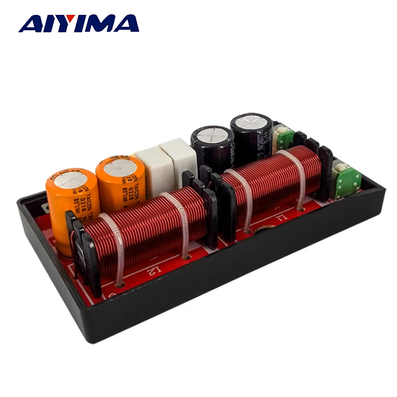 2Pcs Car Audio Divider 2 Way Crossover Filters Speaker Frequency