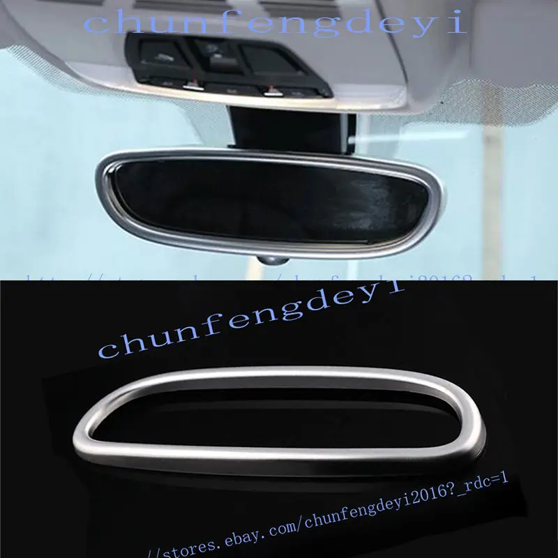 For BMW X1 F48 2016 2017 Top Chrome Rearview Mirror Casing