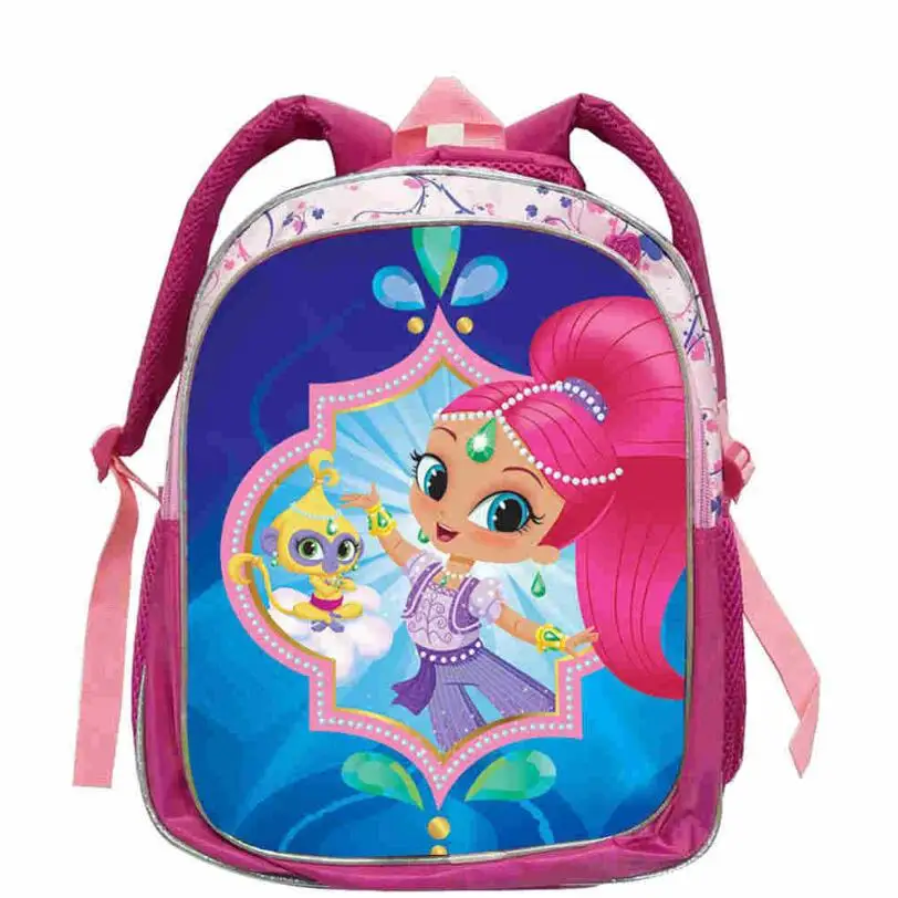 

New Shimmer Shine Backpack Boys Girls FNAF School Bags Backpack Shimmer Shine school Bag Children Cartoon Kindergarten Bags