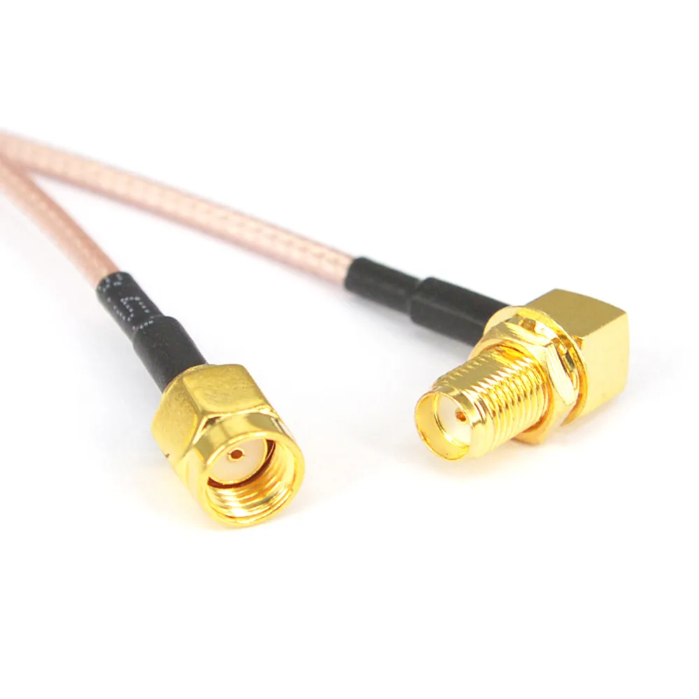 10 Pieces SMA Cable SMA Female Rightangle to RP SMA Male Coax FPV