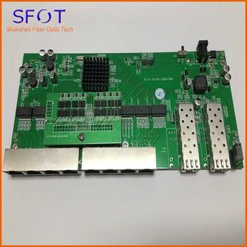 

8pcs POE reverse Switch board without management, 2 Port SFP + 8 PortS GE Rj45 Operational PD switch, with VLAN on/off button
