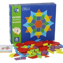 Новинка 130 шт деревянные головоломки игры Обучающие игрушки Монтессори для детская головоломка обучающий пазл Развивающие деревянные игрушки