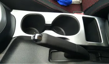 

For Nissan Qashqai 2016 ABS Chrome Low-equipped Inner Water Cup Holder Decoration Cover Trim 1pcs car styling