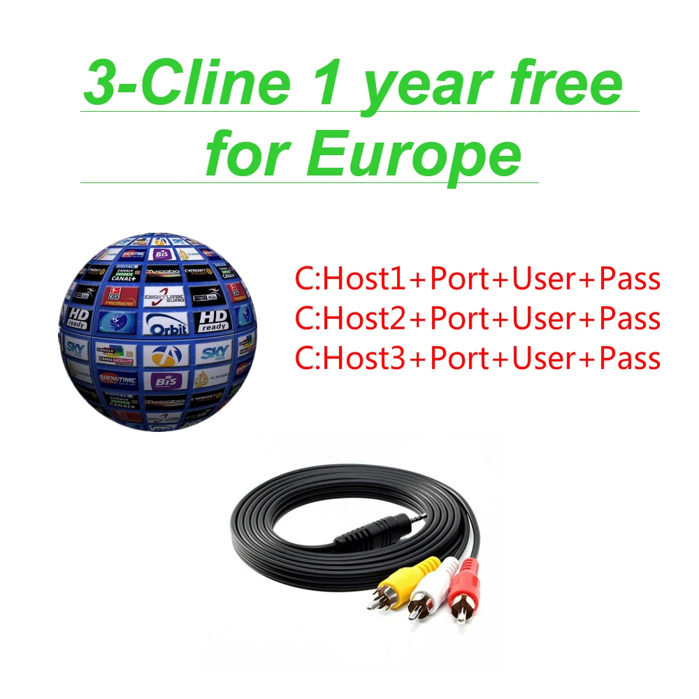 

FREESAT V7 and 1 year Europe Cccam 3 lines Spain Germany UK French Polsat NL Channels Satellite receiver set top BOX