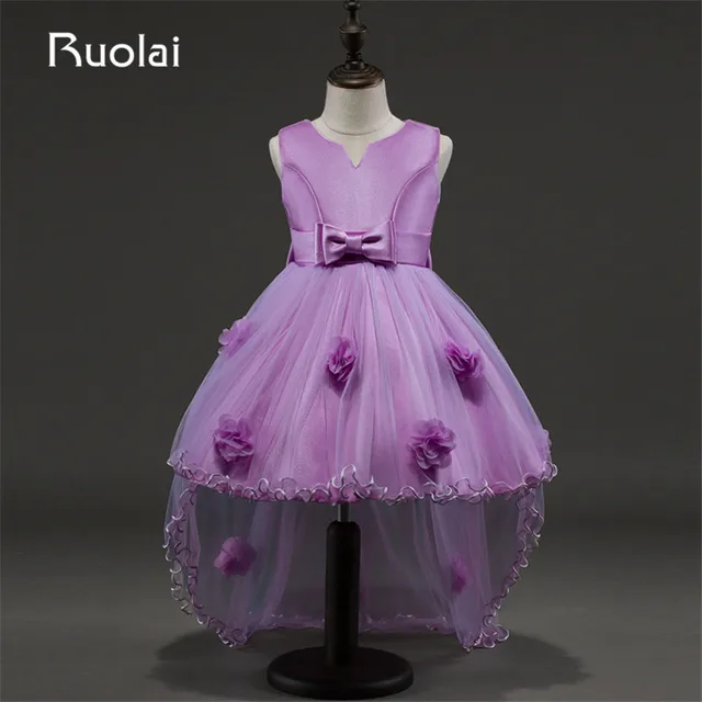 Purple Flow Girl Dress