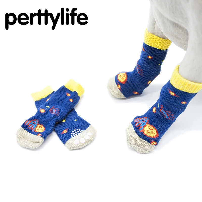 PERTTYLIFE Pet socks big dog lengthen socks dog shoe cover dog floor
