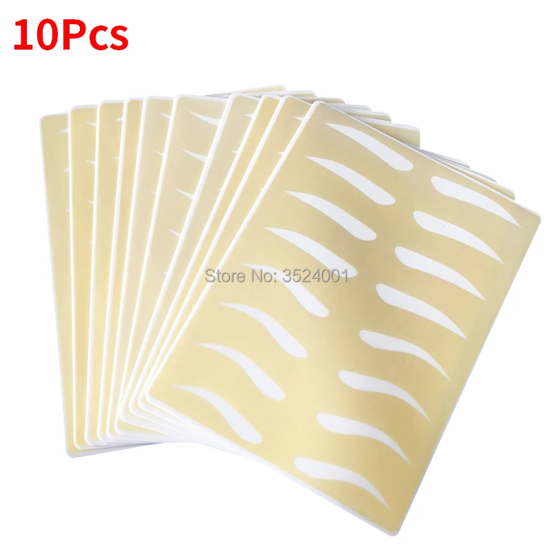 

Top Quality Permanent Makeup Eyebrow Tattoo Practice Skin Training Skin Set For Beginners Double Side Supply Free Shipping
