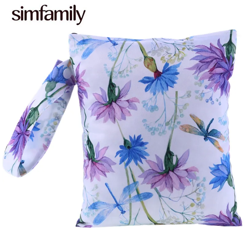 

[simfamily]1PC Reusable 7.5"x10" Stroller Cloth Diaper Wet Bag For Baby Accessories Mum Bag