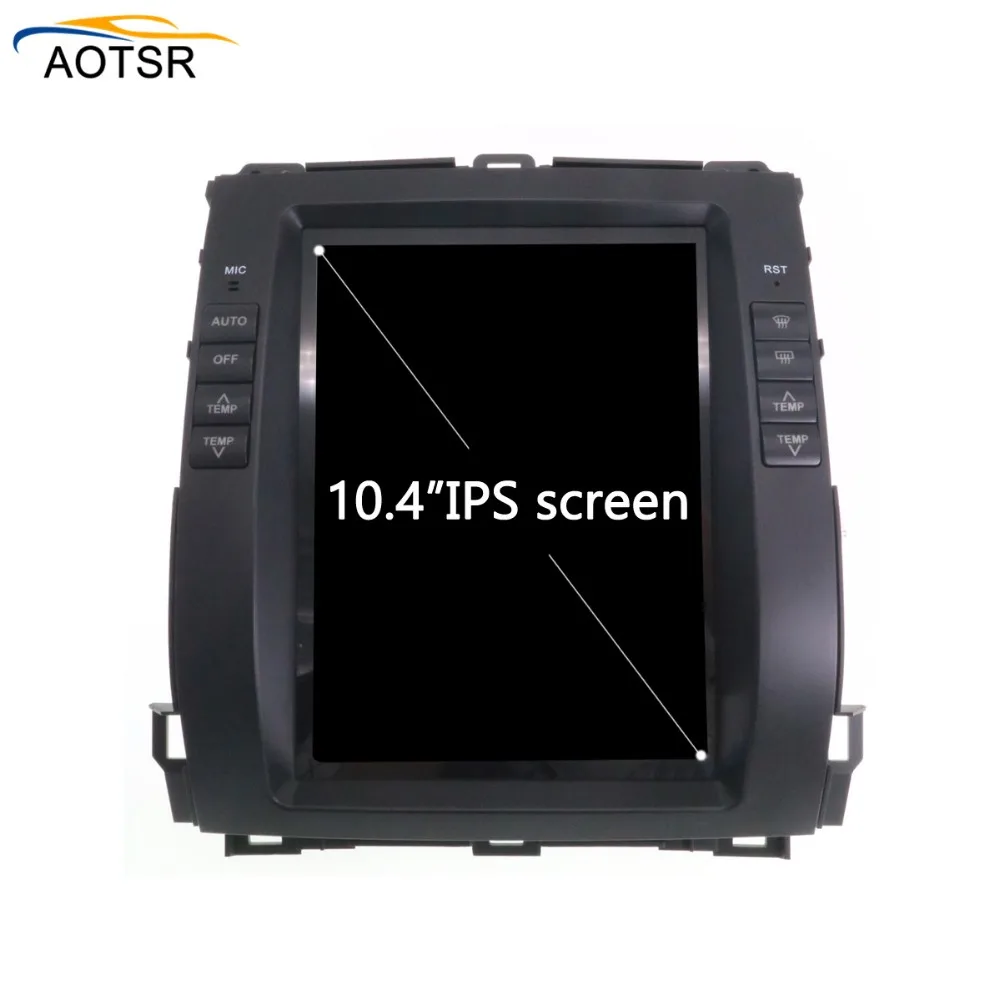 Sale Tesla style Android 7.1 Car radio stereo for Toyota Land Cruiser Prado 120 2002 - 2009/ Lexus GX470 gps navigation no dvd player 2