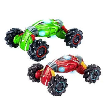 

1:12 Remote Control Twisted Car 99002 Four-wheel Drive Climbing Stunt Car Light Music Electric Double-sided Special Effects Toys