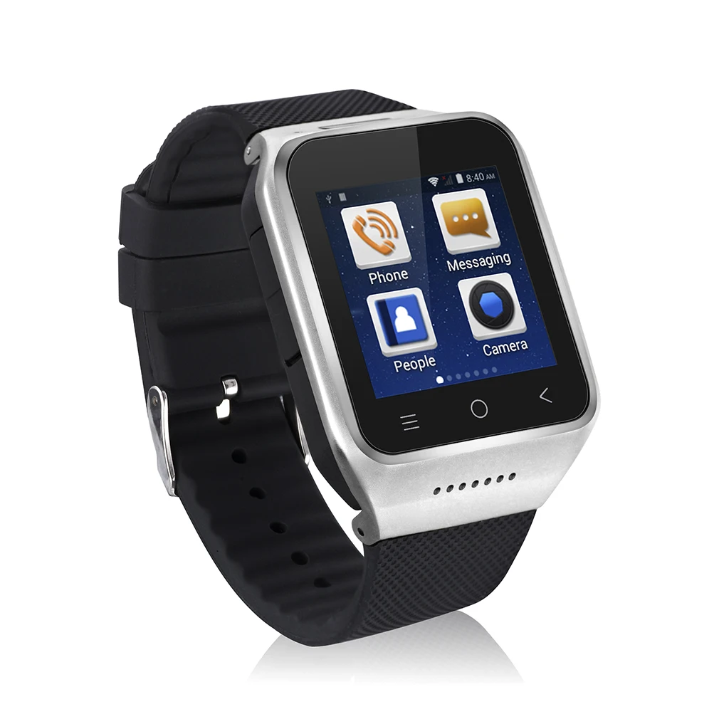 

Clear Screen 3 Million Pixels S8 Intelligent Wrist Fitness 1G Dual Core For Android4.4 Smart Watch Silver GPS Chip Ultra