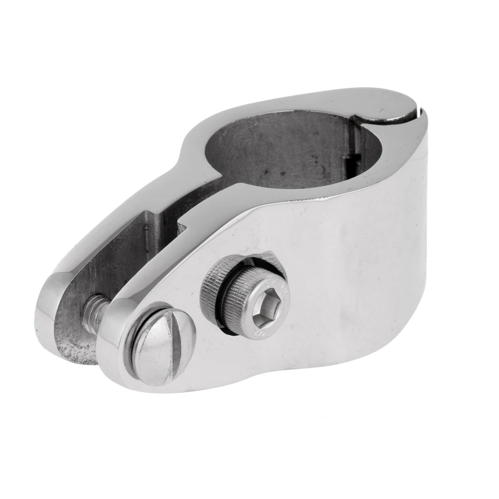 

Heavy Duty Boat Bimini Top Fitting Hinged Jaw Slide Boat Cover Bar Tube Knuckle Clamp for 7/8" Tube/Pipe - 316 Stainless Steel