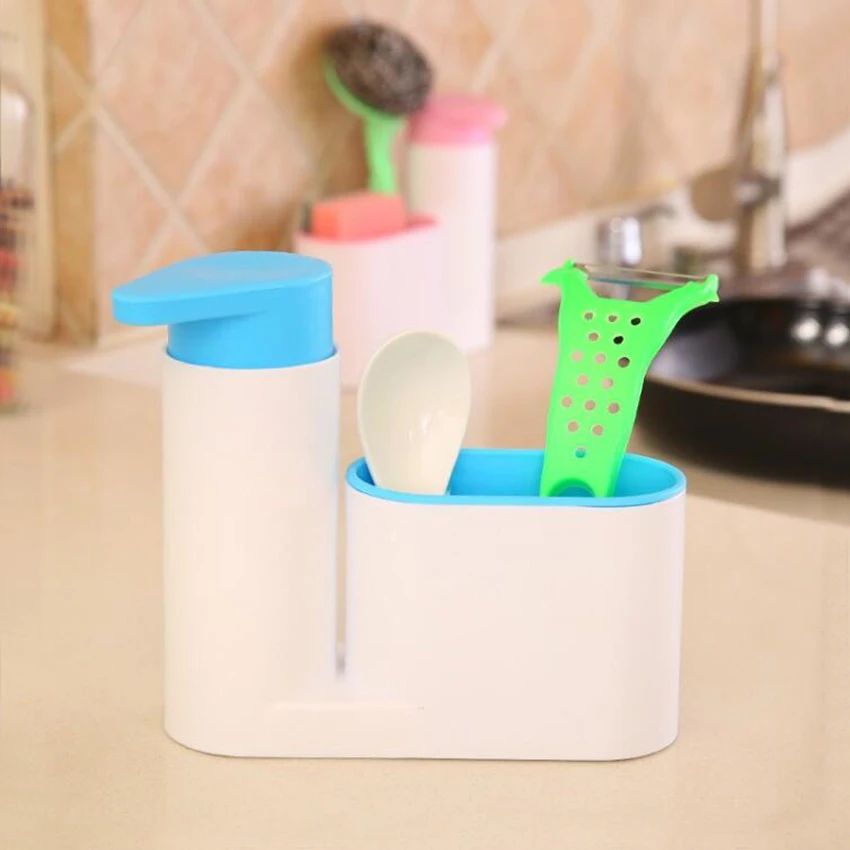 2 in 1 Bathroom Liquid soap dispenser set Bathroom storage shelf Shampoo Soap Dispenser Practical for Kitchen 2 in 1 Bathroom Liquid soap dispenser set Bathroom storage shelf Shampoo Soap Dispenser Practical for Kitchen