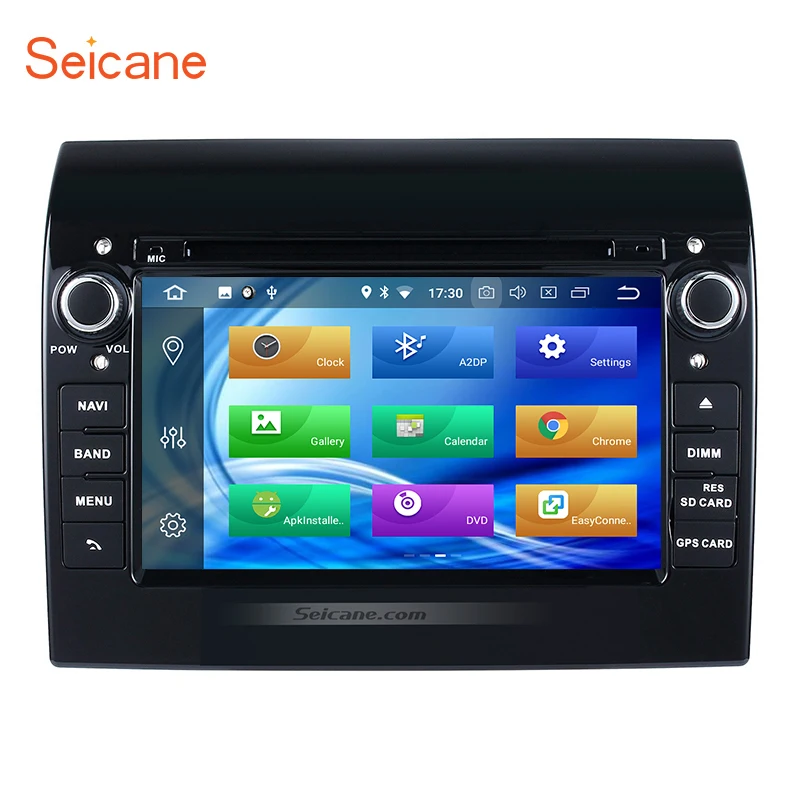 

Seicane 7" Android 8.0 2 DIN 8-core 32G Car DVD Radio GPS Navigation for 2007-2016 Fiat Ducato with WIFI AUX Support SD TPMS OBD