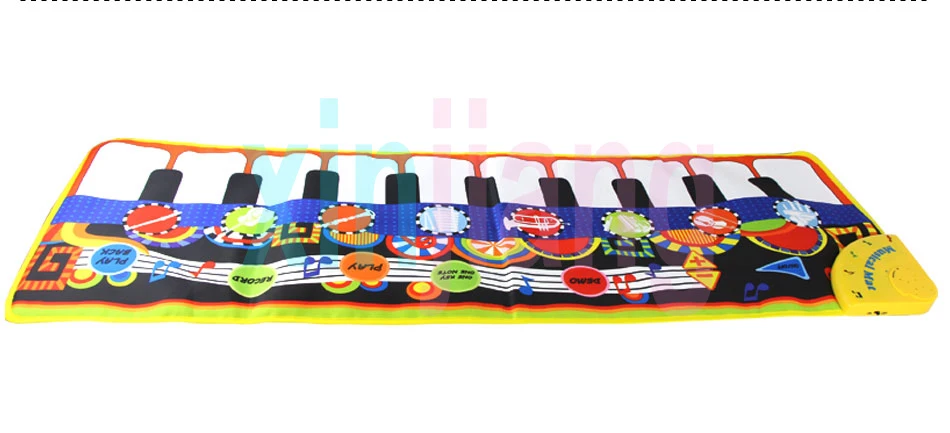 110x36 см музыкальный коврик для фортепиано с сенсорной клавиатурой, 8 различных музыкальных инструментов, игрушки для детей, подарок
