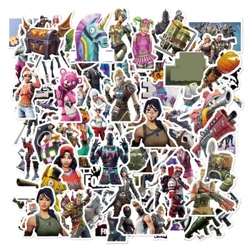 

104 Pcs Pvc Waterproof Fight Game Cartoon Sticker For Luggage Skateboard Phone Laptop Moto Bicycle Wall Guitar Stickers