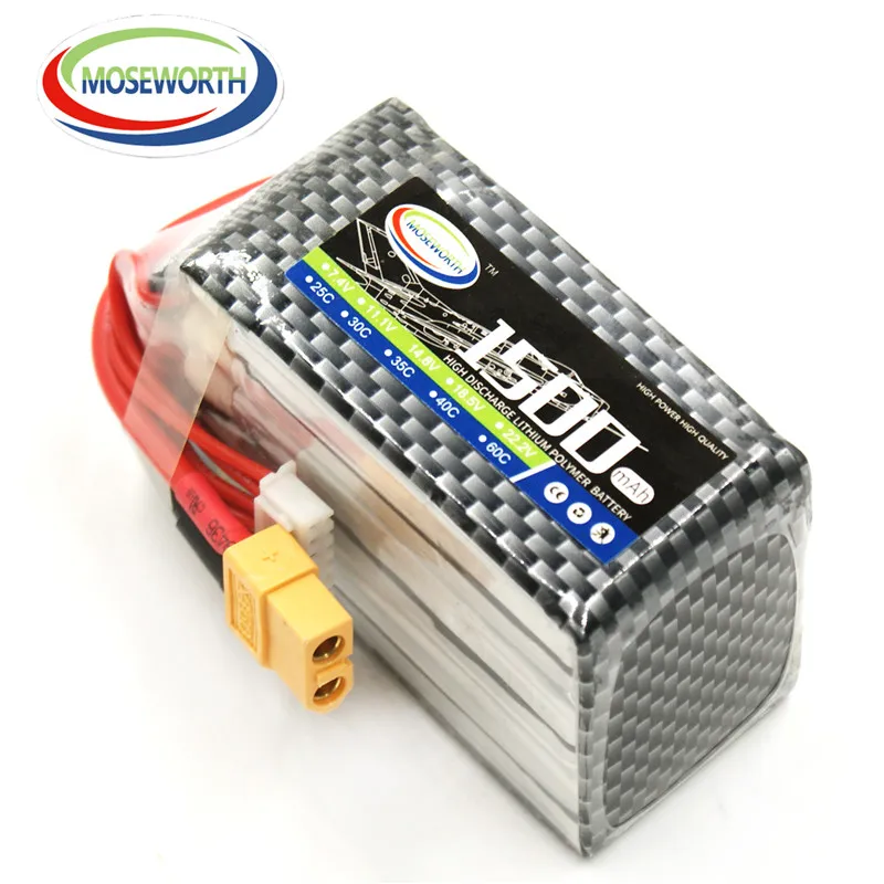 

Battery Lipo 5S 18.5V 1500mAh 40C For RC Helicopter Quadcopter Car Drone Airplane Remote Control Toys Lithium Polymer Battery