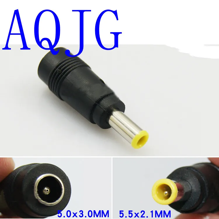 

5.5*2.1 Female to 5.0*3.0 Male AC DC Power Adapter Plug Connector dc jack tip Notebook Laptop for Samsung
