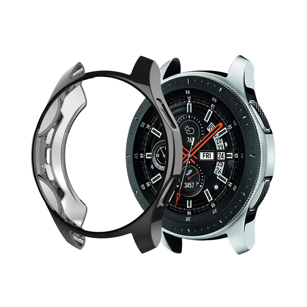 

Protective Shell For Samsung Galaxy Watch 46/42mm Ultra-thin TPU Plating Protection Case Cover Protective Cases New 527