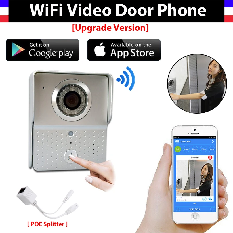 

Wireless Wifi Video Doorbell Camera IP Video Door Phone Intercom System Video Interphone Door Camera for cell phone