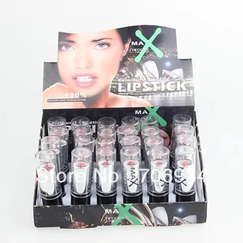 

24 pcs/lot 12 Colors Cosmetics Sweet Fairy Lipstick Long Term Moisture Lip Stick Pure Color 8147