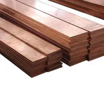 

10x30x100mm Red Copper Shaft Square Flat Bar Model Maker DIY material Free Shipping