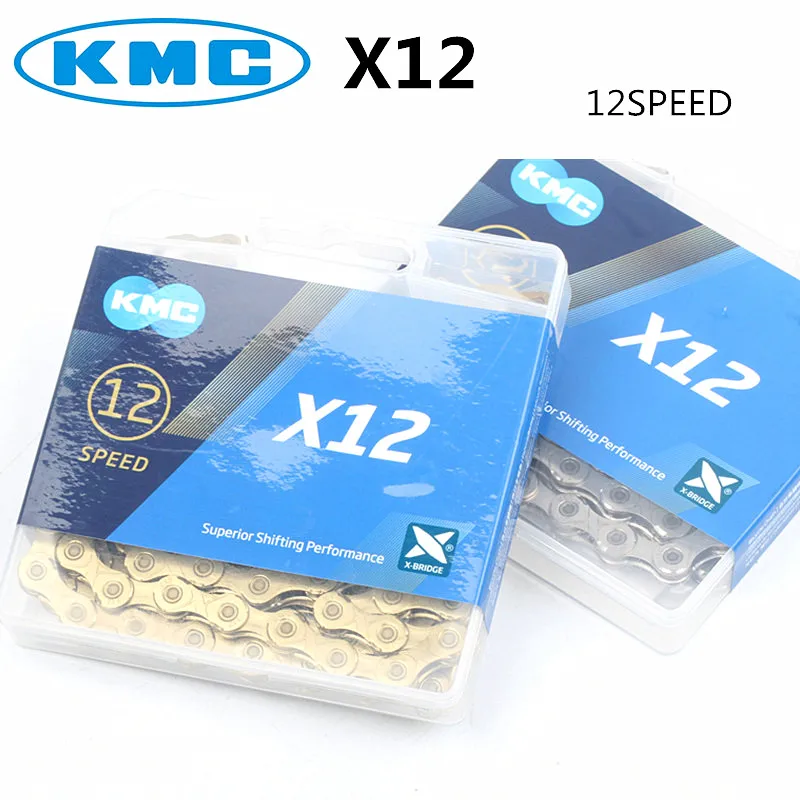 KMC X12 велосипедная цепь 126L 12 для скоростного велосипеда с оригинальной коробкой и