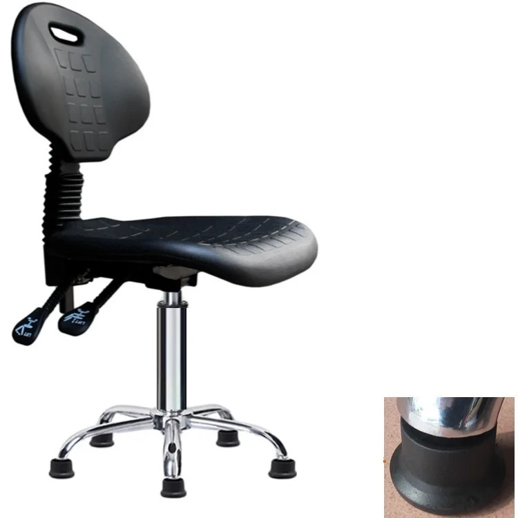 

Laboratory chair Foot nail type lift and rotation Adjustment backrest height