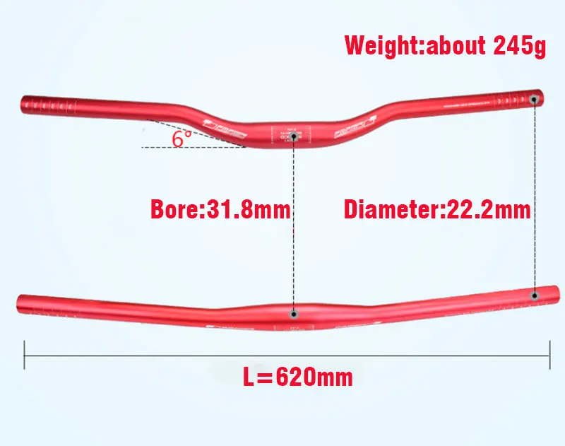 Велосипедный руль FMF горный горизонтальный Bore31.8mm прямо Ласточка Ручка Комплект ручка из алюминиевого сплава аксессуары Высокое качество