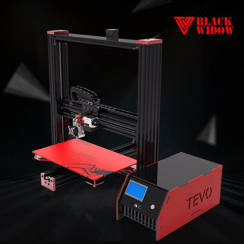2017 Imprimante 3D Printer TEVO Black Widow 3D Printer Diy Large Printing Area OpenBuild Aluminium Extrusion
