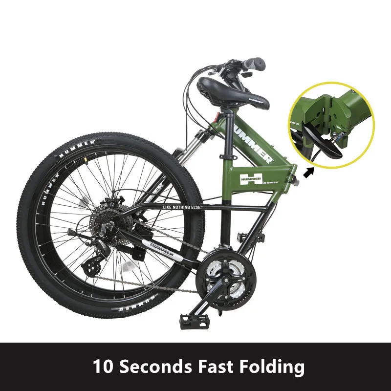 Excellent New Mountain Bike Aluminum Alloy Frame Lockable Suspension Front Fork 26 Inch Wheel Folding Bicycle Outdoor Mtb Sports Bicicleta 3