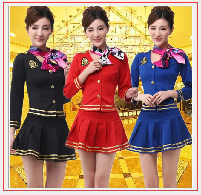 2017 Woman S Sexy Uniform Airline Stewardess Halloween Cosplay Costumes