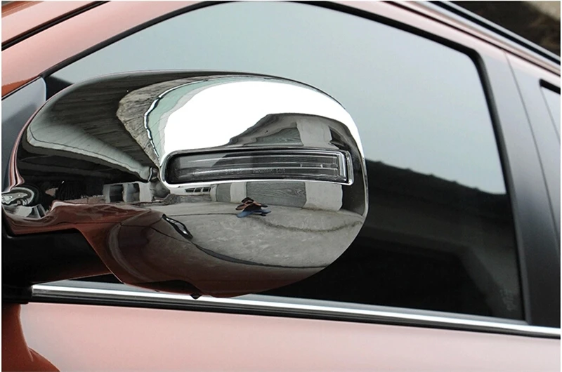 For Mitsubishi Outlander 2013 2014 rearview mirror cover side mirror cover special modified ABS Chrome trim 2pcs per set