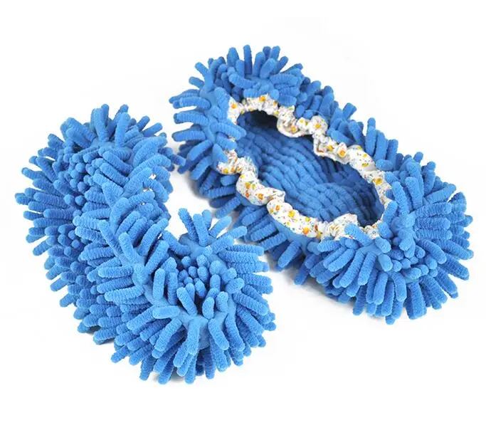 2.5CM 1Pair Dust Mop Slipper House Cleaner Lazy Floor Dusting Foot