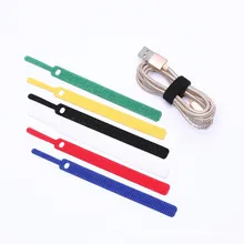 20 шт. крепление многоразовый Кабельный органайзер наушники мышь стяжки кабель управление провода сматывание кабеля Настольный набор офисный стационарный