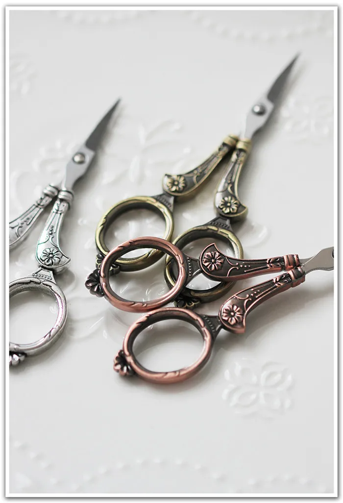 Professional European Vintage Sewing Kit Scissors Thimble Needle Case DIY Sewing Tools for Embroidery Cross Stitch Crewel Craft (10)